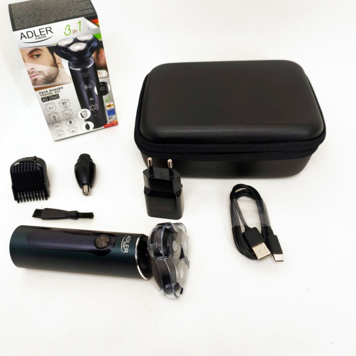 Чоловіча бритва 3 в 1 - USB + футляр Adler ADEG 2940