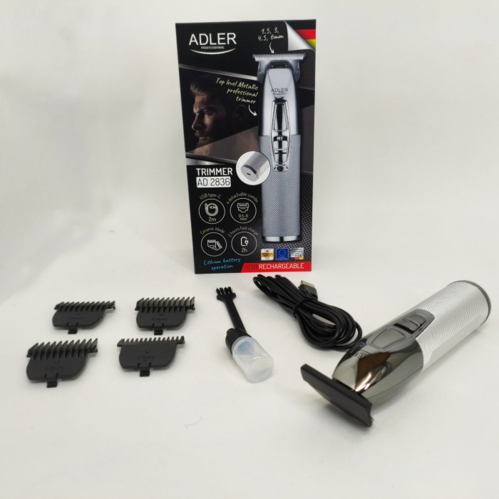 Машинка для точної стрижки бороди і волосся, Професійна машинка для стрижки волосся з насадками ZX-34