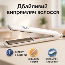 Електричний випрямляч для гладкого волосся ADLER, Професійний випрямляч для укладання волосся ZA-11