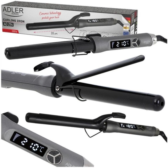 Стайлер-плойка для локонів Adler AD 2114 60Вт, Плойка для локонів і утяжки волосся DY-54