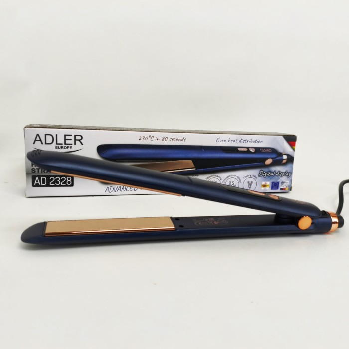 Випрямляч для перукарень Adler AD 2328 50Вт, Випрямляч для гладкості волосся Праска волосся вузька EV-58