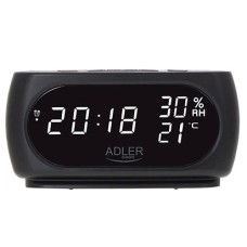 Настільний годинник-будильник Adler AD 1186 Black