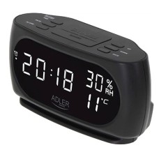 Світлодіодне табло годинник Adler AD 1186, Настільний годинник з LED підсвічуванням QC-70