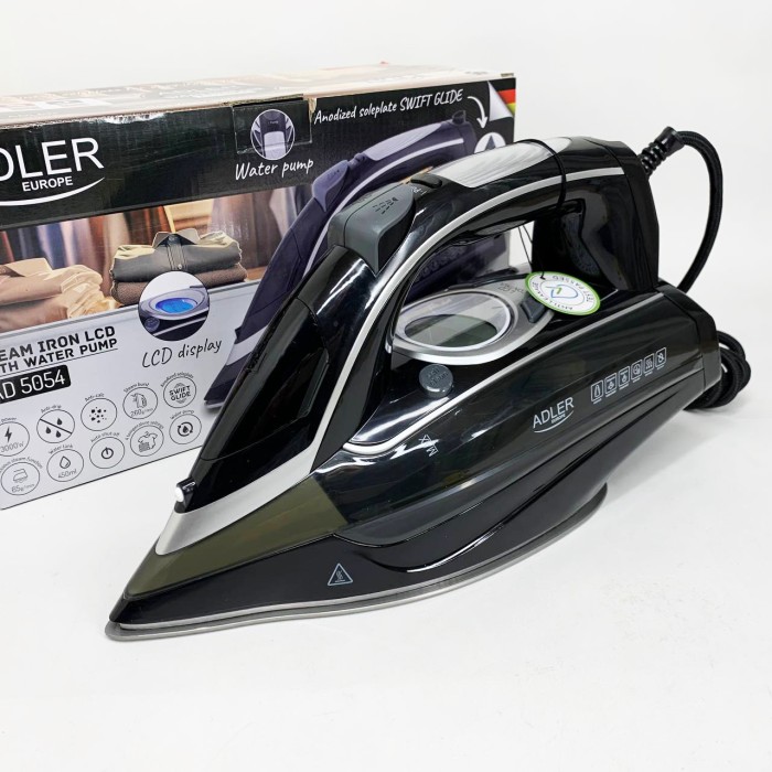 Парова праска для прасування Adler AD 5054 3000Вт, Праска керамічна антипригарна Потужна парова RC-97