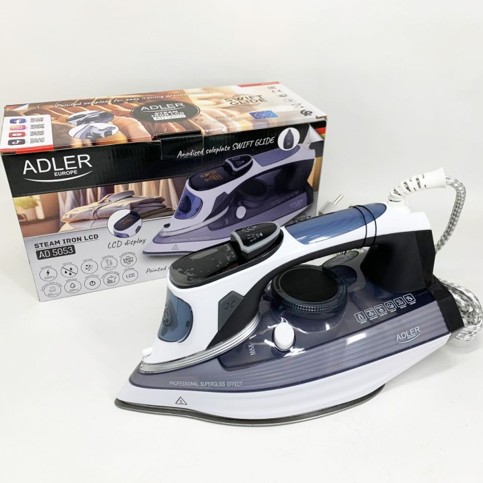 Праска для будь-якого одягу Adler, Електричні праски з парою, Праски керамічні для дому TX-97