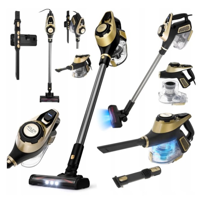 Пилосос з вертикальною трубою Adler, Потужний ручний пилосос для дому Бюджетний вертикальний ZA-63