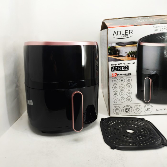 Аеро-фритюрниця без олії з таймером Adler AD 6322 5Л 2000Вт, Аеро-гриль для приготування фрі DM-78