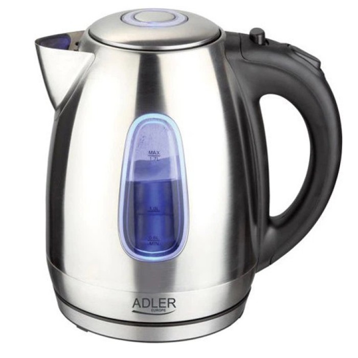 Електричний безшумний чайник з автоматичним відключенням Adler, Чайник дисковий, Електрочайник сталь VK-68
