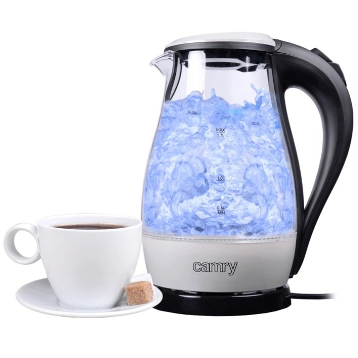 Електрочайник стильний Camry CR 1251 1.7л 2000Вт, Електричний чайник з індикатором води FG-72