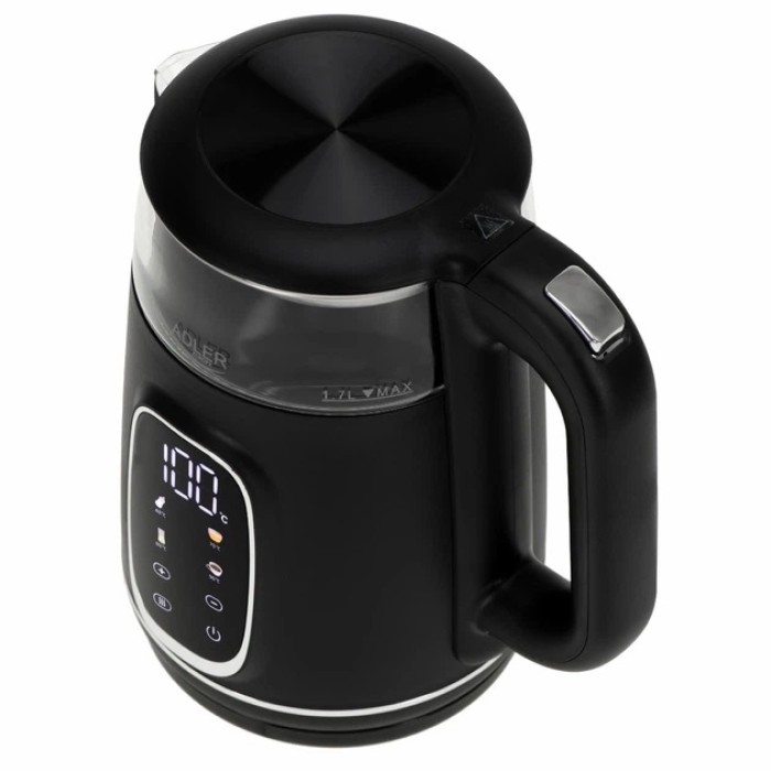 Електрочайник Adler AD 1305 2200Вт 1.7Л Black Silver
