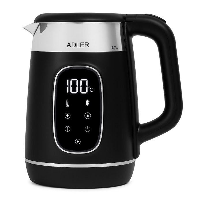 Електрочайник Adler AD 1305 2200Вт 1.7Л Black Silver