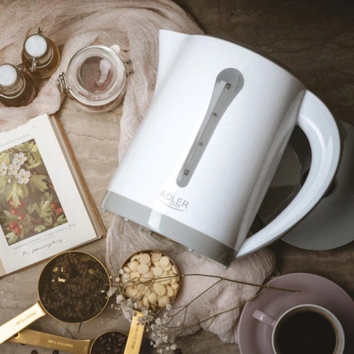 Чайник електричний для дому Adler, Чайник електричний модний, Електрочайник з індикатором включення FE-71