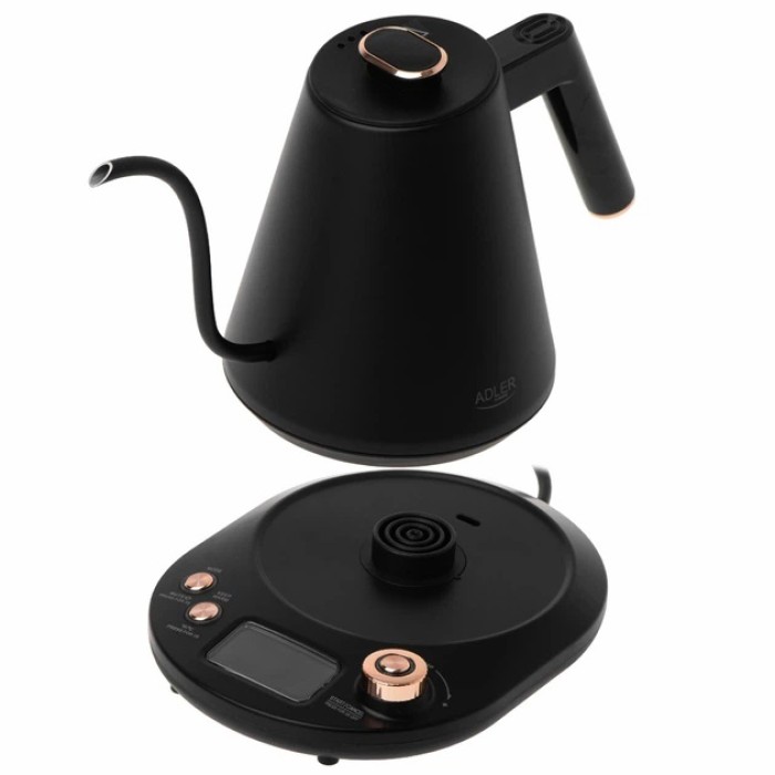 Електрочайник Adler AD 1349 1Л 900Вт Gooseneck з точним контролем температури Black