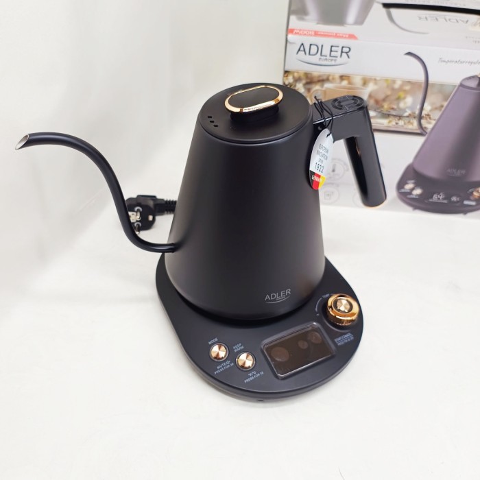 Електрочайник Adler AD 1349 1Л 900Вт Gooseneck з точним контролем температури Black