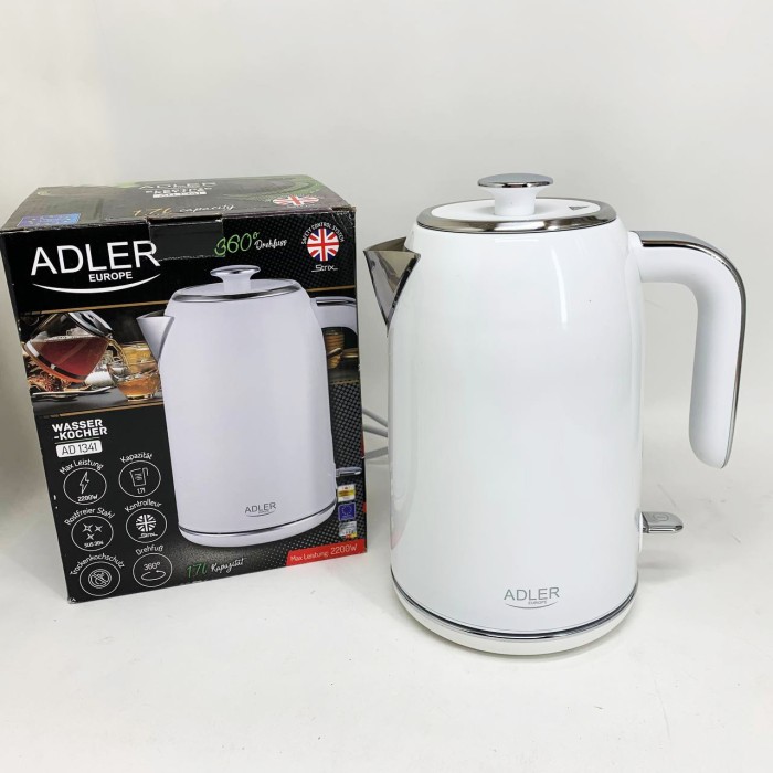 Тихий чайник Adler AD 1341 0.8л 1850Вт, Електричний чайник безшумний для дому зручний ON-16