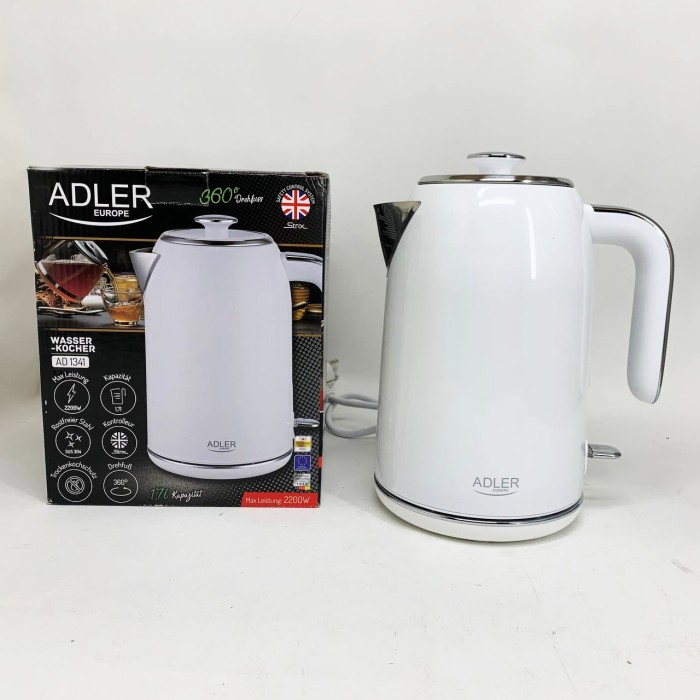 Тихий чайник Adler AD 1341 0.8л 1850Вт, Електричний чайник безшумний для дому зручний ON-16