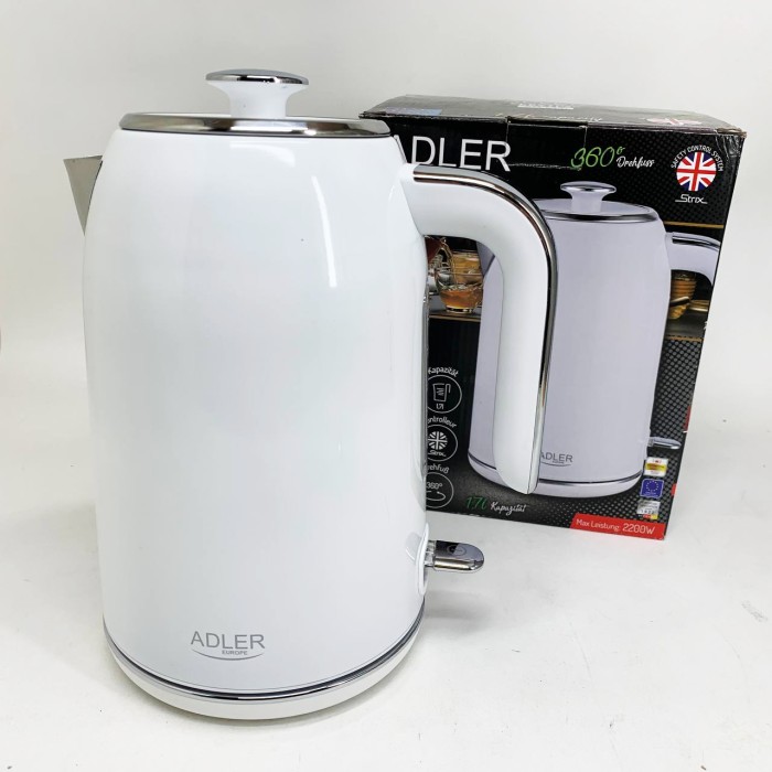 Тихий чайник Adler AD 1341 0.8л 1850Вт, Електричний чайник безшумний для дому зручний ON-16