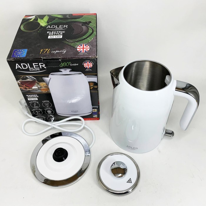 Тихий чайник Adler AD 1341 0.8л 1850Вт, Електричний чайник безшумний для дому зручний ON-16