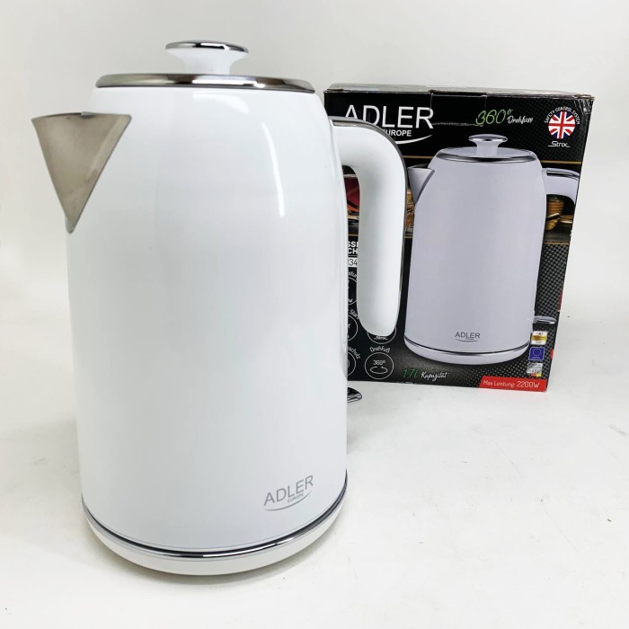 Тихий чайник Adler AD 1341 0.8л 1850Вт, Електричний чайник безшумний для дому зручний ON-16