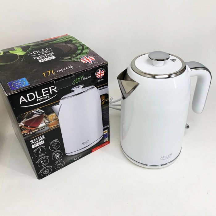 Тихий чайник Adler AD 1341 0.8л 1850Вт, Електричний чайник безшумний для дому зручний ON-16