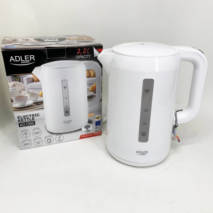 Електричні чайники якісні Adler, Електронний чайник для дому, Найкращий чайник, Гарний електрочайник QO-64