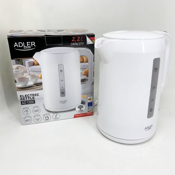 Електричні чайники якісні Adler, Електронний чайник для дому, Найкращий чайник, Гарний електрочайник QO-64