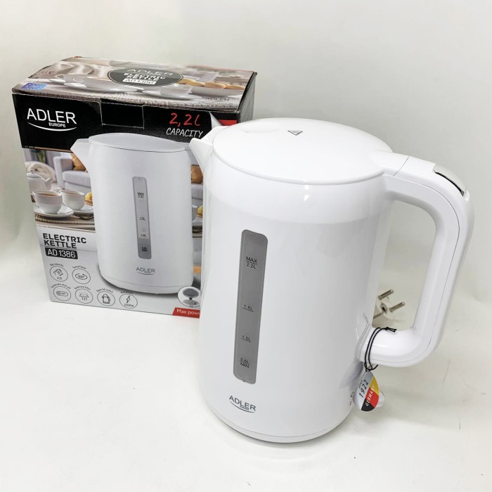 Електричні чайники якісні Adler, Електронний чайник для дому, Найкращий чайник, Гарний електрочайник QO-64