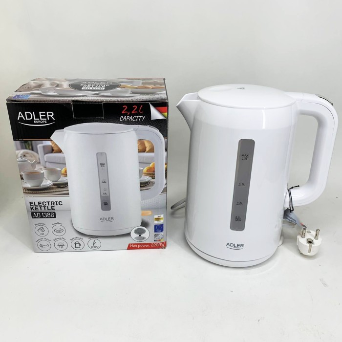 Електричні чайники якісні Adler, Електронний чайник для дому, Найкращий чайник, Гарний електрочайник QO-64