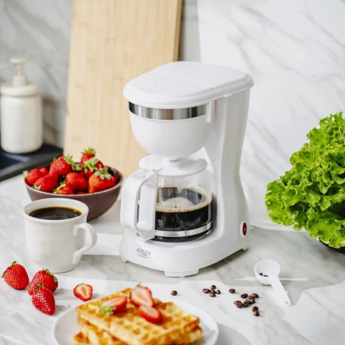 Кавоварка крапельна Adler AD 4381 біла 600 Вт 0,6 л TJ-96