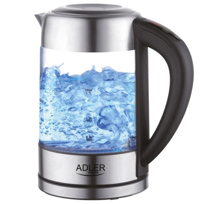 Чайник електричний прозорий з підсвічуванням, Потужний електричний електрочайник, Гарний електрочайник LS-52