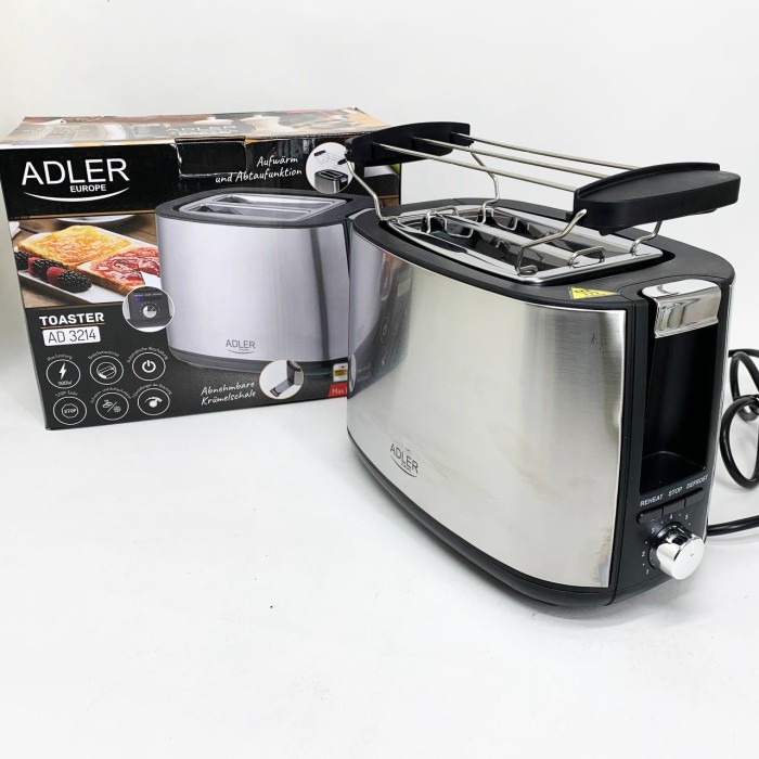 Сендвічниця для тостів Adler, Тостер для підсмажування шматочків хліба Тостер знімний піддон крихт XL-96