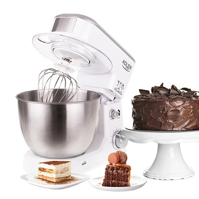 Міксер кухонний стаціонарний, Міксер 2в1 стаціонарний з чашею з нержавіючої сталі UX-46