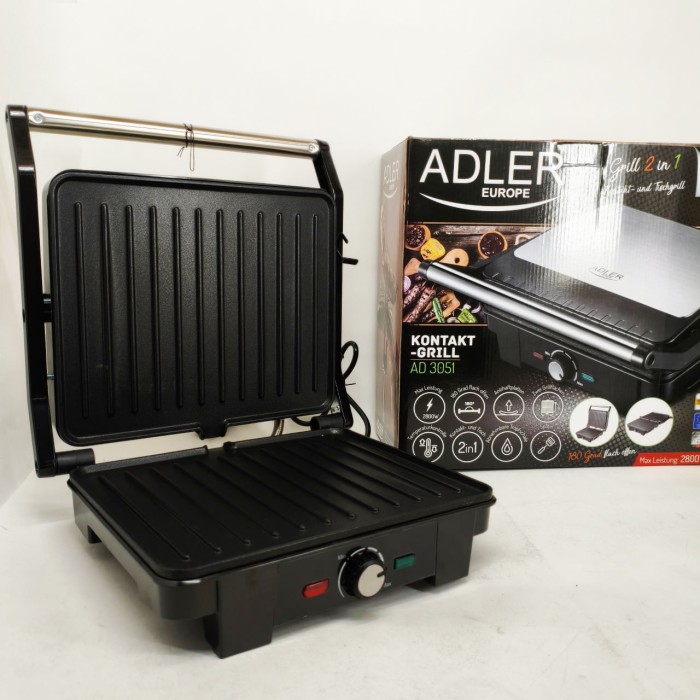 Електричний гриль Adler AD 3051 XL контактний 2800Вт