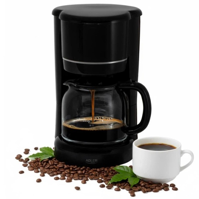 Кавоварка крапельна Adler AD 4383 black, 1.5Л, 900Вт