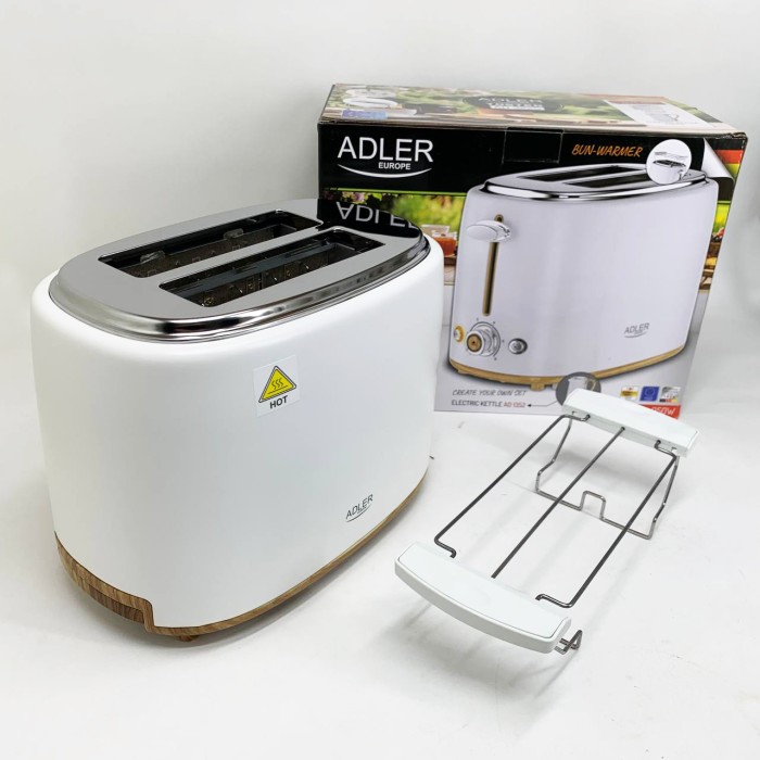 Тостер з решіткою для булочок Adler AD 3225, 6 рівнів обсмажування 950Вт
