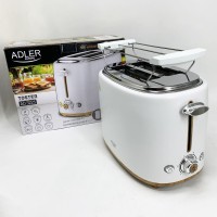 Тостери електричні Adler AD 3225 950Вт, Тостер для офісу та кафе, Тостер компактний KL-30