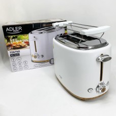 Тостери електричні Adler AD 3225 950Вт, Тостер для офісу та кафе, Тостер компактний KL-30