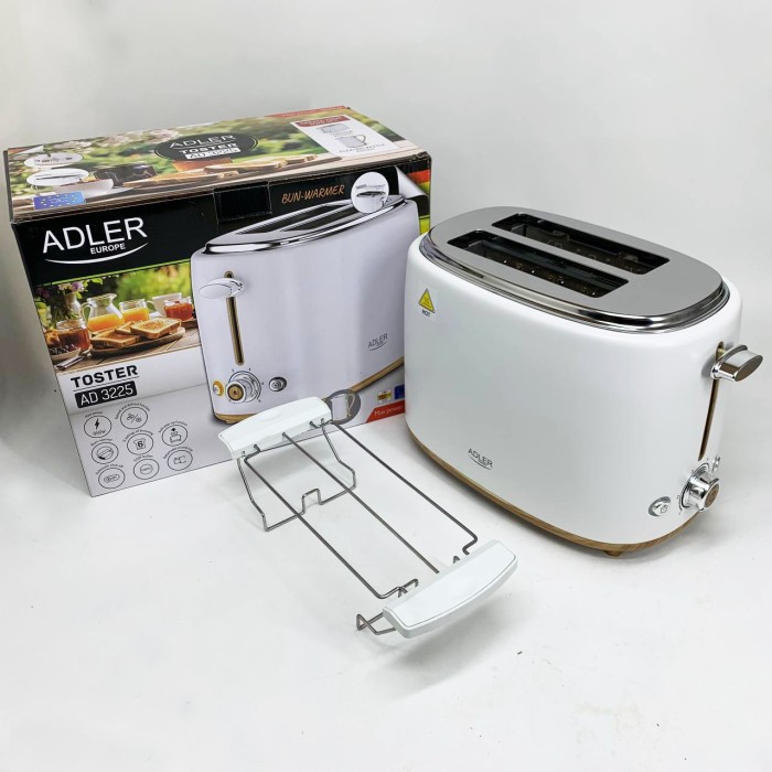 Тостери електричні Adler AD 3225 950Вт, Тостер для офісу та кафе, Тостер компактний KL-30