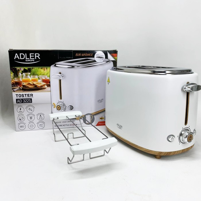 Тостери електричні Adler AD 3225 950Вт, Тостер для офісу та кафе, Тостер компактний KL-30