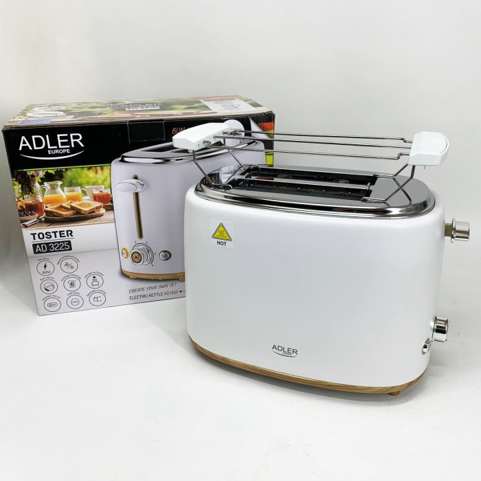 Тостери електричні Adler AD 3225 950Вт, Тостер для офісу та кафе, Тостер компактний KL-30