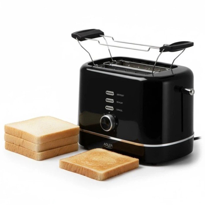 Тостер для смаження хліба Adler, Універсальний тостер для грінок хрустких бутербродів ON-51