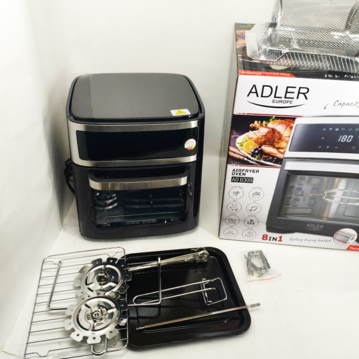 Електричний аерогриль для кухні Adler, Аерофритюрниця для приготування картоплі фрі без олії VL-56