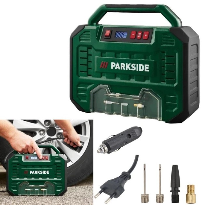 Автомобільний компресор 12/220в Parkside PMK 150 A1 компресор для підкачування коліс ZG-59