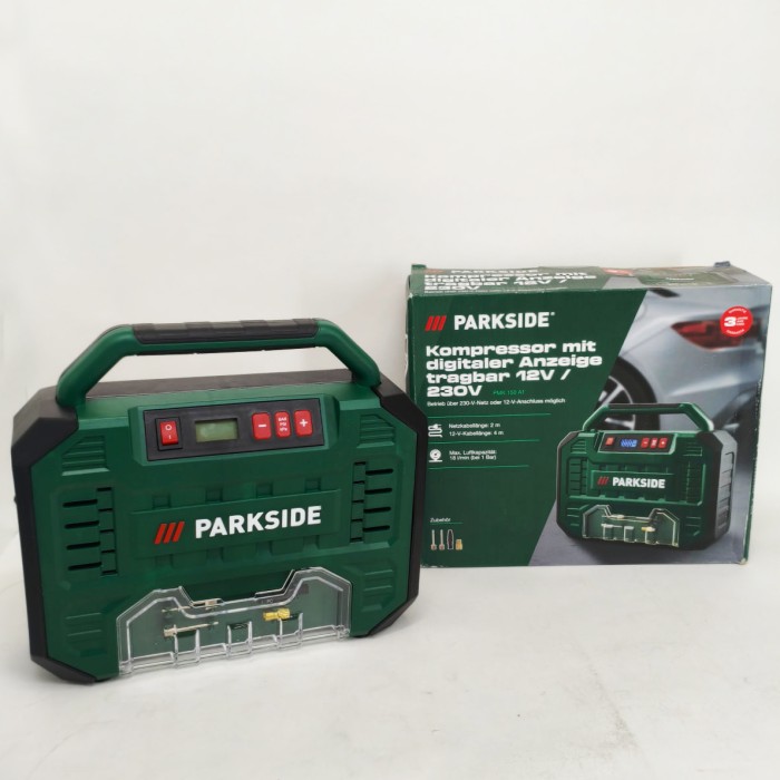 Автомобільний компресор 12/220в Parkside PMK 150 A1 компресор для підкачування коліс