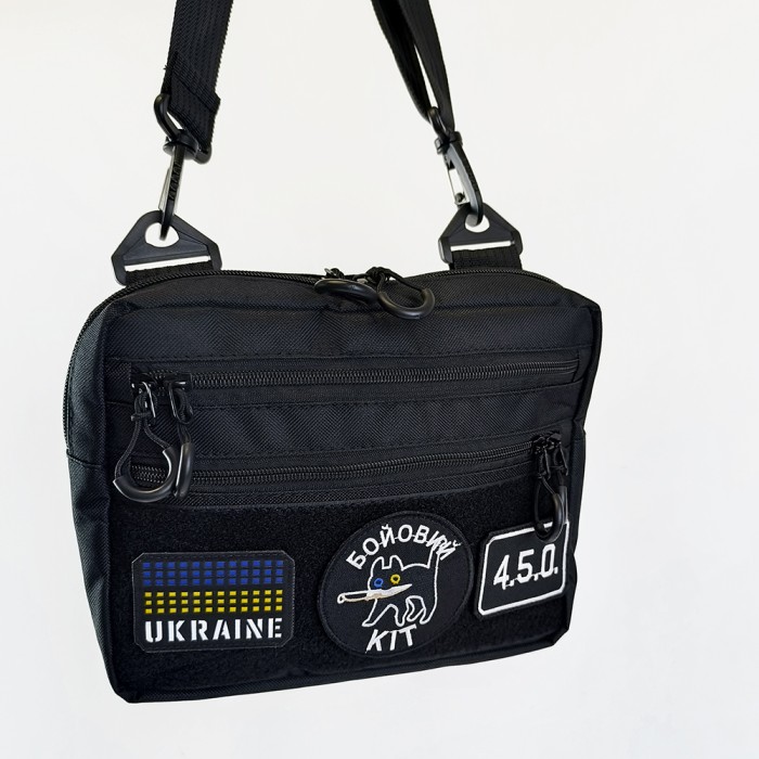 Тактична сумка месседжер, Чоловіча тактична сумка барсетка через плече для документів KI-91