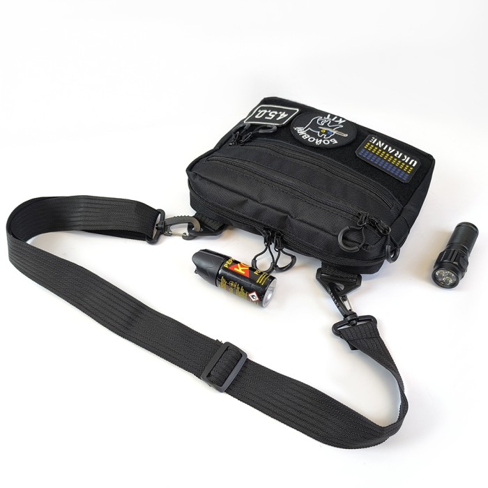 Тактична сумка месседжер, Чоловіча тактична сумка барсетка через плече для документів KI-91