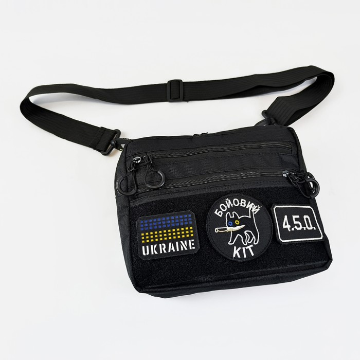 Тактична сумка месседжер, Чоловіча тактична сумка барсетка через плече для документів KI-91