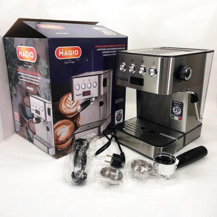 Кавоварка для справжньої кави еспресо, Кофемашина домашняя, Кавоварка еспресо для будинку на дві чаші TF-40