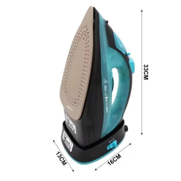 Праска бездротова із зарядною базою та вертикальним відпарюванням Domotec MS-1210В 2400W IT-85