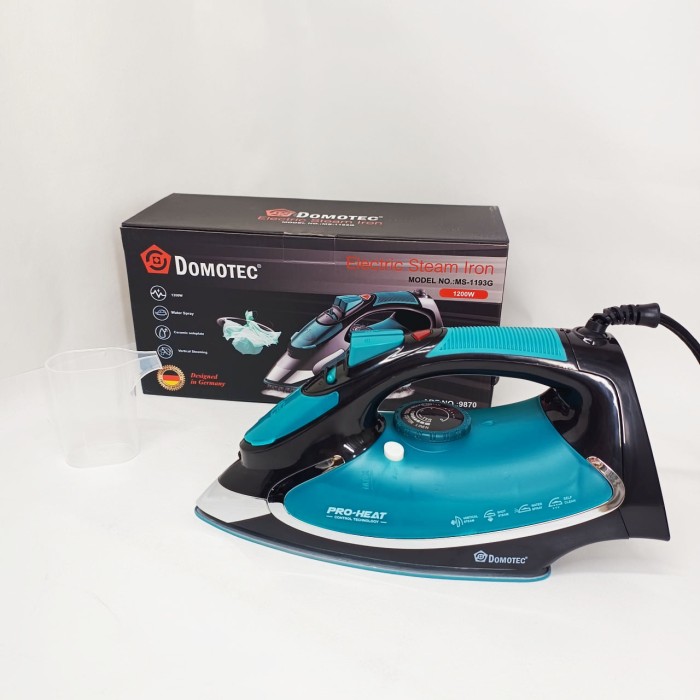 Якісна електрична праска для дому Domotec MS-1193G 1200Вт, Праска парова для різного одягу TH-34